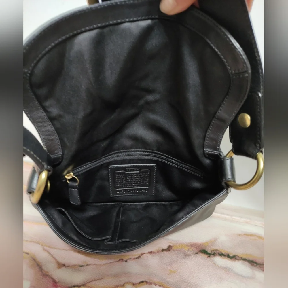 Coach F11840 Soho Leather Shoulder Bag Black Y2K - Picture 11 of 12